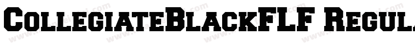 CollegiateBlackFLF Regular字体转换